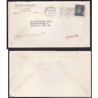 Canada-#9620 - 5c KGV medallion to Holland-Montreal PQ,Sta B-Feb 2 1935-5c