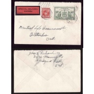 Canada cover #14186–10c Special Delivery+4c-Welland Cnty-Niagara Falls-Jun 16
