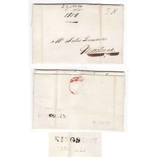 Canada-#11311 - one page stampless folded letter to Montreal - letter states  ....e