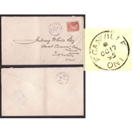 Canada-#9330 - 3c Small Queen - Renfrew County - Eganville , Ont - * Oc 17 1895 -