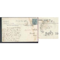 Canada-cover #5639 - 1c Edward-Margate,PEI-Ja 25 1911-