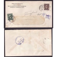 Canada-#9540 - 2c KGV medallion-Shawinigan Falls,PQ-13 De 1934-2c franking pays the