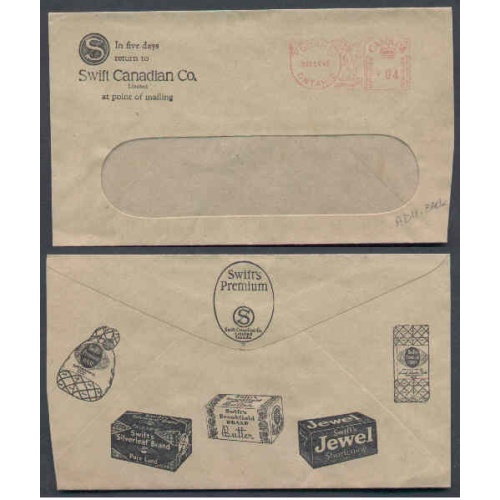 Canada- #8806 - 4c meter #140048-window envelope-York County-Toronto,Ont-