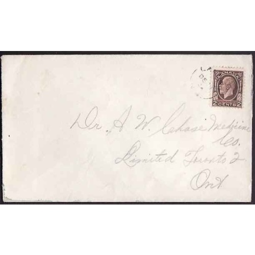 Canada-cover #10255-2c KGV medallion-Landry,NB  - De 20 1934