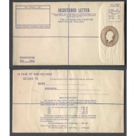 Canada-cover #5378 - 10c KGV unused registered envelope[RE 1]-