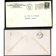 Canada-cover #13731-1c KGV-York Cnty-Toronto,Ont-Flesherton Old Boys & Girls