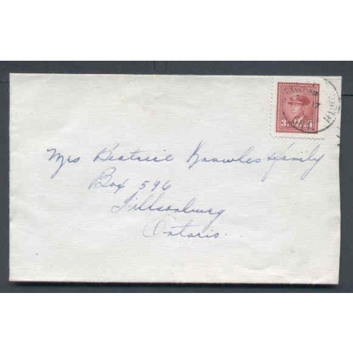 Canada-#9732-3c KGVI war issue booklet single #251a-Welland County-Fort Erie North , Ont