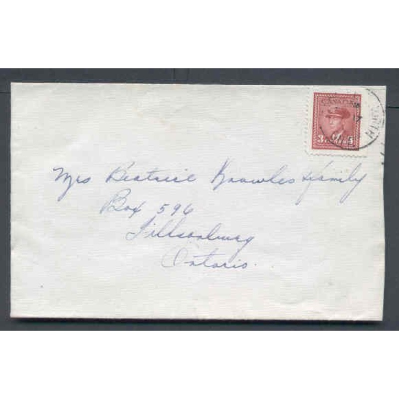 Canada-#9732-3c KGVI war issue booklet single #251a-Welland County-Fort Erie North , Ont