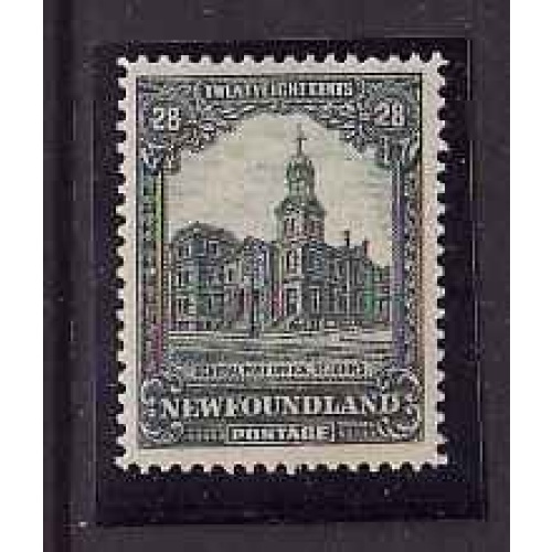 Newfoundland-Sc#158 - 28c grey green Post Office - unused , og , NH -#7069-