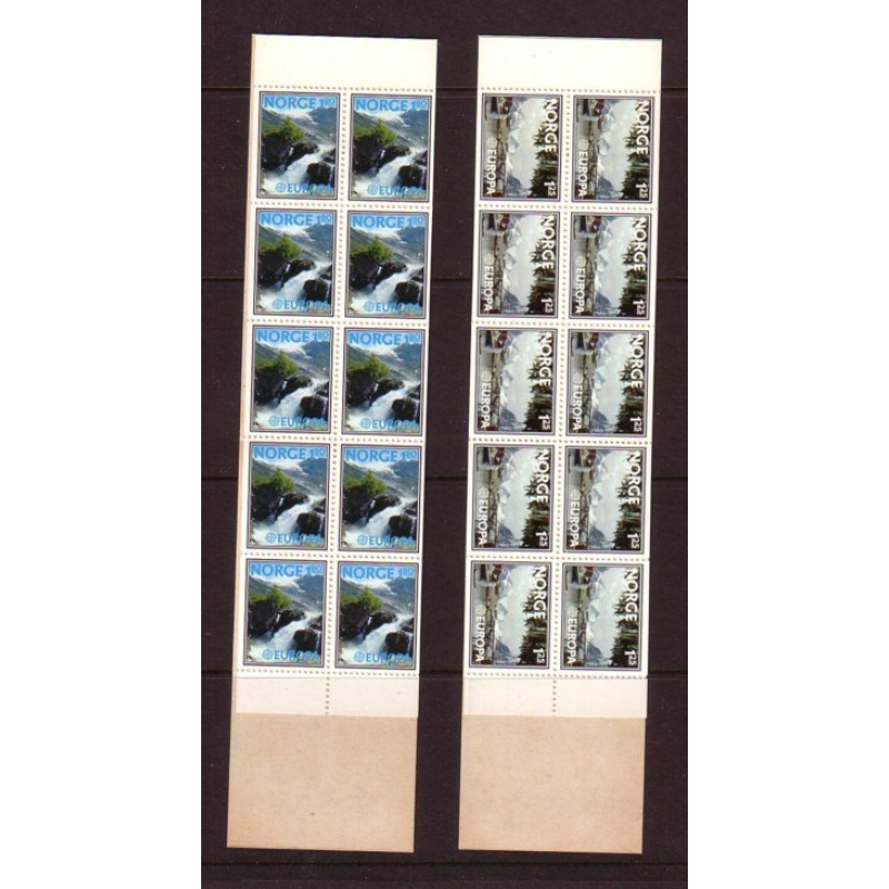 Norway Sc 693a-694a 1977 Europa stamp set in booklets mint NH