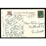 Canada-cover #12071-1c Admiral-Durham cnty-Oak, Ont-Au 1 1913 [PO open-1910-