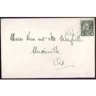Canada-cover #10407-1c KGV-York Cnty-Willowdale-Dec 21 1932-1c-3rd class