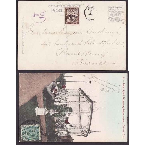 Canada-cover #10182-1c Edward-p/c-France-Carleton Cnty-Ottawa,Ont-short pays