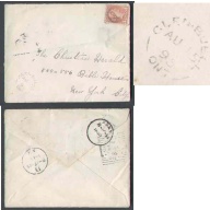 Canada- #8160 - 3c Small Queen - Leeds County - Glen Buell,Ont single