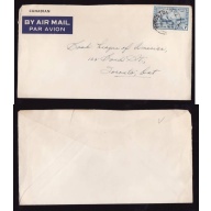 Canada-cover #11943-7c airmail-Frontenac Cnty-Kingston,Ont-Mr 21 1946-
