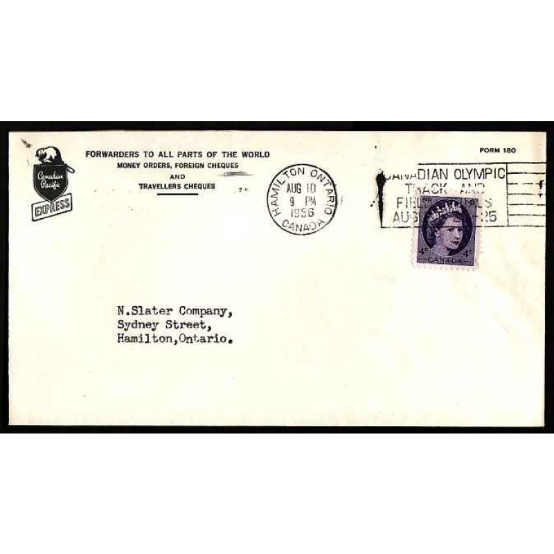 Canada-#10586 - 4c QEII Wilding - Wentworth County - Hamilton, Ont - Aug 10 1