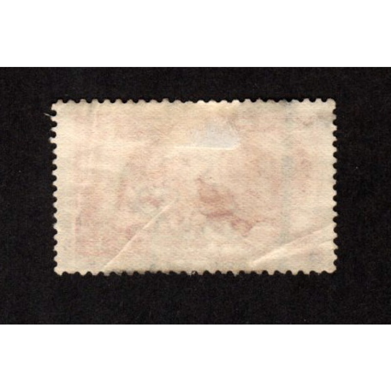 GREAT BRITAIN USED KING GEORGE V 5s CARMINE SCOTT #223 BRITANNIA TYPE