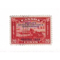 Canada Sc  203 1933 20c Grain Exhibition Regina 1933 overprint stamp used