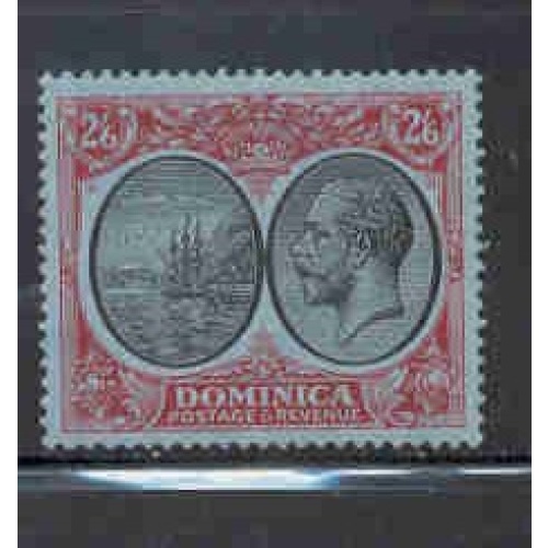 Dominica Sc79 1923 2/6d G V & Seal stamp mint
