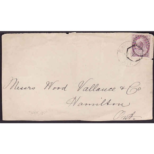 Canada cover #10866-2c Numeral- [front only]-Muskoka dist.-Baysville, Ont-Jy 3