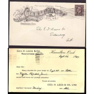 Canada-#10837 - 2c KGV medallion postal stationery with Illustrated advertising