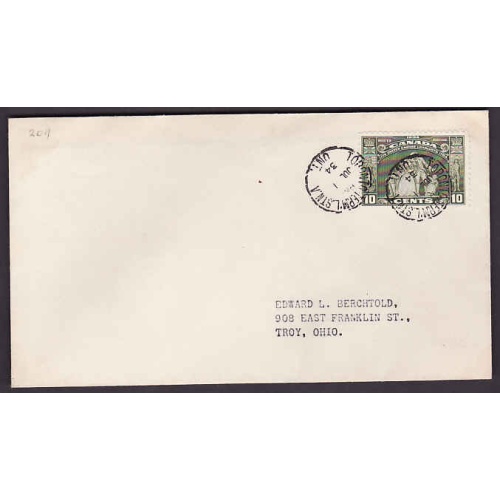 Canada-#10944 - 10c United Empire Loyalists on FDC [#209] - York County - Toro