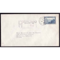 Canada-#10951 - 13c Halifax Harbour on registered FDC [#242] - Carlton County
