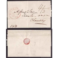 Canada-#11026 - Stampless folded letter , rated "4 & 1/2" [black - collect] - Montreal