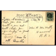 Canada-#11086 - 2c Admiral on postcard - Middlesex County - Lambeth, Ont cds -