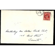 Canada-#11079 - 4c KGVI war - York County - Nobleton, Ont single broken circle