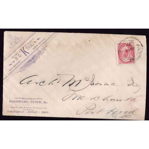Canada-#11206 - 3c Numeral on illustrated advertising cover D.C. Kirk wholesale