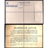 Newfoundland-#11294 - unused registered envelope with rounded flap [RE1] -