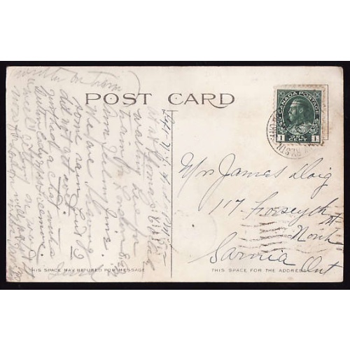 Canada-#11394 - 2c Admiral on p/c- Grand Trunk Ry Stn / London, Ont [ DD28