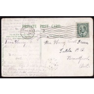 Canada-#11370 - 1c KEVII on p/c- Brant County - Tutela, Ont single broken circle