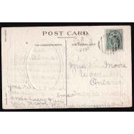 Canada-cover #12884-1c Edward-p/c-Huron Cnty-Holmesville,Ont De 20 1909-