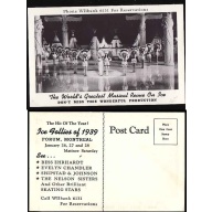 Canada-#11502 - unused p/c advertising the "Ice Follies of 1939 at the Forum