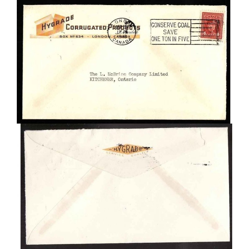 Canada-cover #13727-Illustrated-Hygrade Corrugated-Middlesex Cnty-London