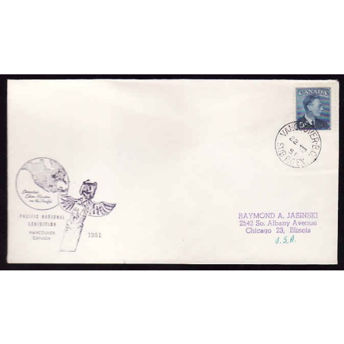 Canada-#11946 - 5c KGVI Postes/Postage-PNE envelope-Vancouver,BC-22 VIII