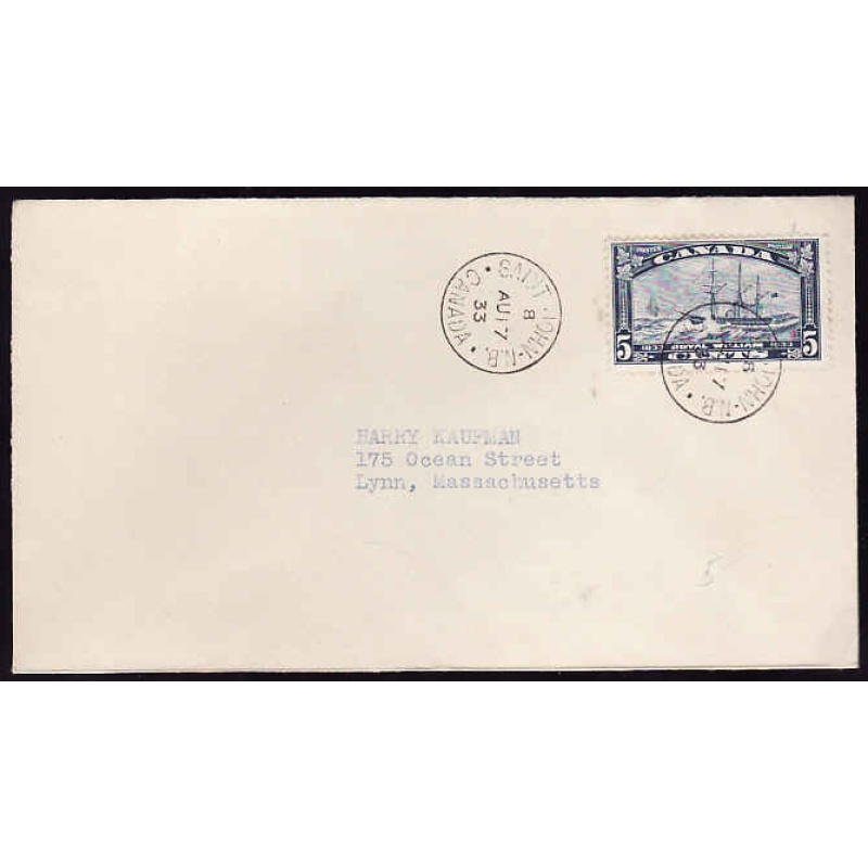 Canada-#12367 - 5c Royal William [#204] on First Day Cover - St. John, NB -