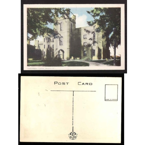 Canada-#12800-unused PECO postcard-Court House-London Ont-
