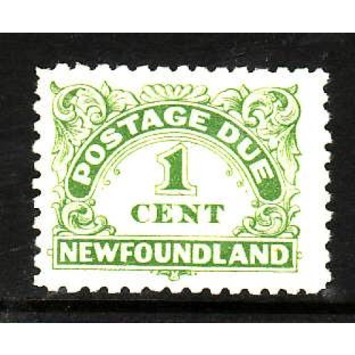 Newfoundland -Sc #J1a- id5-1c unused,og,NH Postage Due,perf 10-1939-