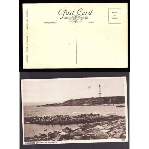 Great Britain #12852 -unused p/c-Girdleness Lighthouse, Aberdeen-