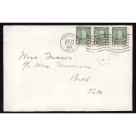 Canada-#12867 - 1c(strip of 3) KGV pictorial coil [#228] - York County - Toronto, Ont