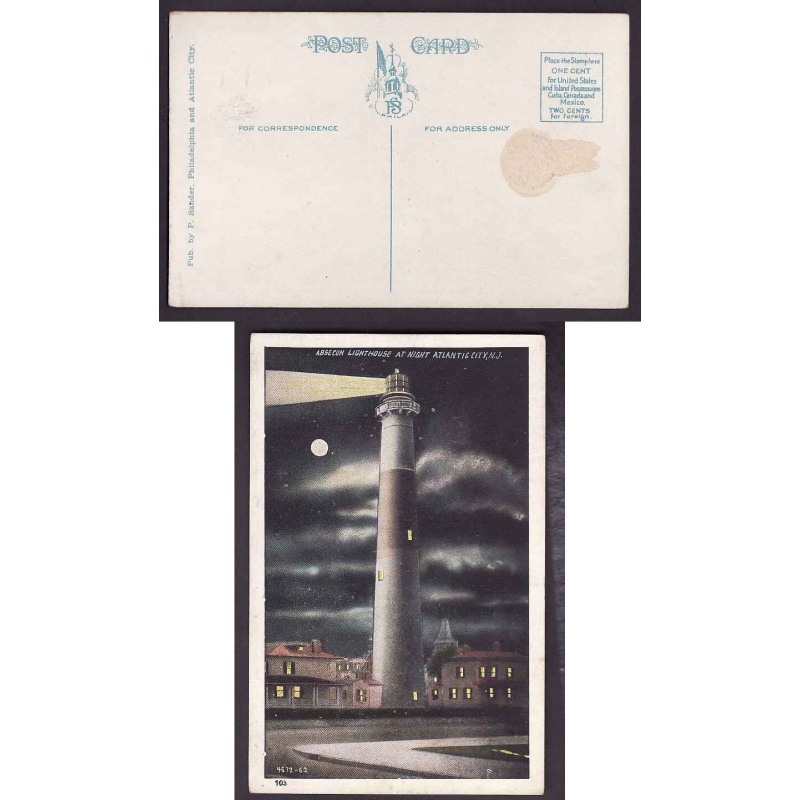 USA-#12857 - unused p/c-Absecon lighthouse-Atlantic City NJ-
