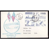 Canada-#12858 - 5c(block of 4) Recreation Sports on cacheted cover for Sarphex IV,