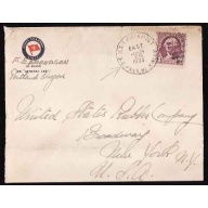 USA-#12855-3c Washington-USTP Sea Post-SS Pres McKinley-Jan 26 1935-