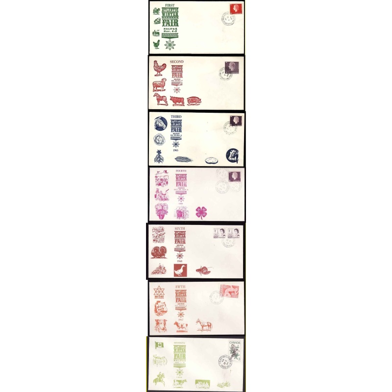 Canada-#13063 - Seven Halifax "Atlantic Winter Fair" commemorative covers [ first