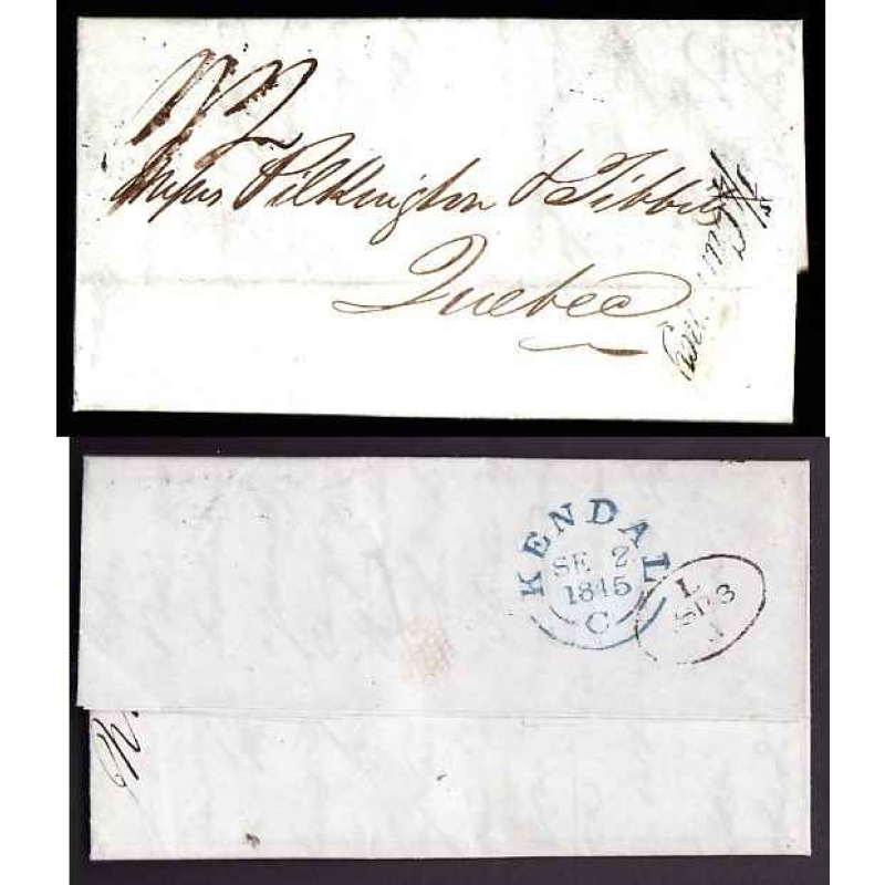 Canada- #13060 - Stampless folded letter [ relating to deficiencies in the shipment o