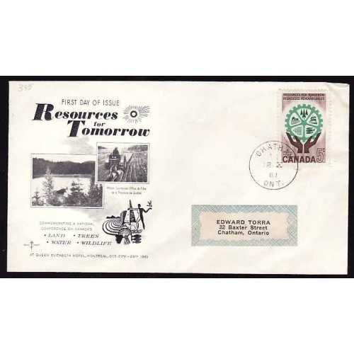 Canada-cover #12056-5c Resources-FDC [ #395 ]-Rose Craft-Ottawa Ontario