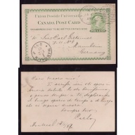 Canada-cover #13973-2c UPU-York Cnty-Toronto-Oct 6 1893-Germany-26 Oct-